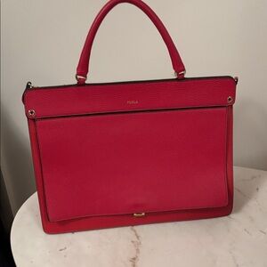 Furla Vibrant Red Satchel